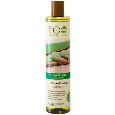 EO LAB Povzbudzujúci Sprchový gél - Aloe, Zelený čaj, Zázvor a Olivový olej 350ml