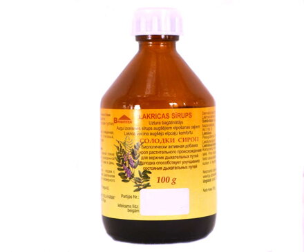 Vifiteh Sirup zo sladkého drievka proti zachrípnutiu a kašlu 100g