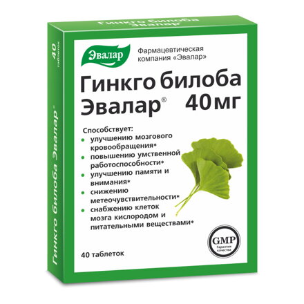 Evalar Ginko Biloba 40x 40mg