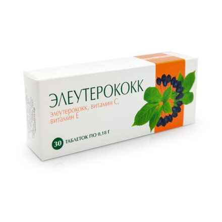 Sibírsky ženšen Eleuterokok s vitamínom C a E 30 tbl