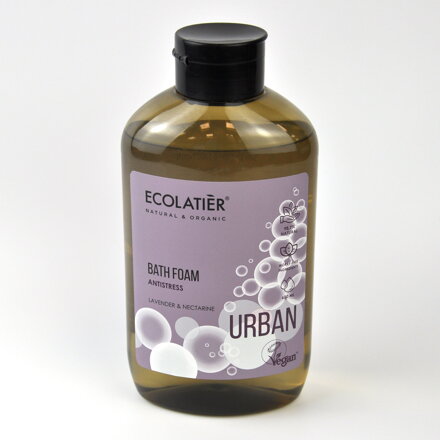 ECOLATIER URBAN - ANTISTRES pena do kúpeľa LEVANDUĽA a NEKTÁRINKA 600 ml