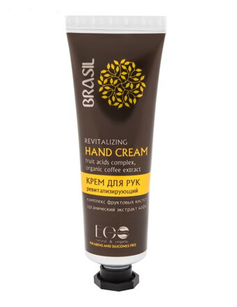 EO LAB - BRASIL SPF 30 revitalizačný krém na ruky - organická káva, kakaové maslo, ovocné kyseliny bez silikónov a parabénov, 30ml