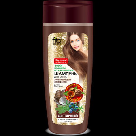 Fitokosmetik Dechtový Šampón proti lupinám Borievka Šalvia, 270ml