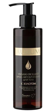 AURUM hydratačný telový krém pre opálený vzhľad s koloidným zlatom 180 g