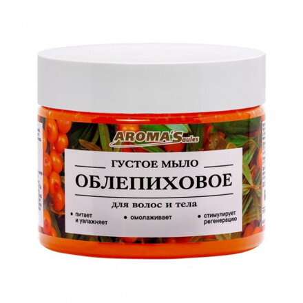 AROMASAULES - Rakytníkové husté mydlo na telo a vlasy 250 ml