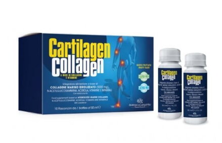 Cartilage Kolagén na báze morského kolagénu 5000 mg s N-acetylglukosamínom, meďou, zinkom, biotínom a vitamínmi, 50 ml x 10