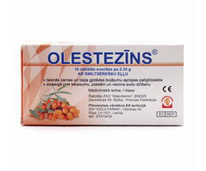 OLESTEZIN - rektálne čapíky s rakytníkovým olejom 10x2,35g