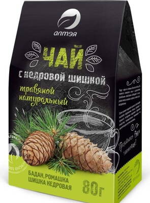 ALTAIBIO Bylinný čaj - zmes CÉDER, BERGÉNIA A RíBEZĽA 80G