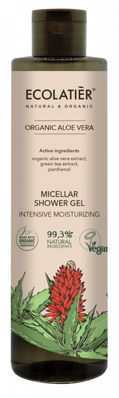 ECOLATIER micelárny sprchový gél s ALOE VERA „intenzívna hydratácia“ 350ml