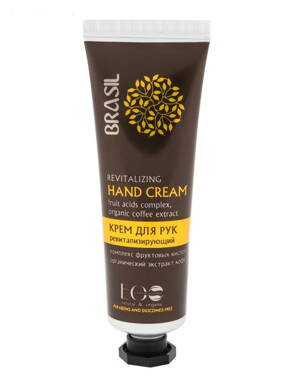 EO LAB - BRASIL SPF 30 revitalizačný krém na ruky - organická káva, kakaové maslo, ovocné kyseliny bez silikónov a parabénov, 30ml