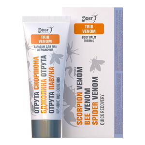Telový balzam 3 JEDY - rýchla regenerácia s včelím, škorpióním a pavúčím jedom 75 ml