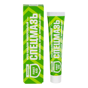 SPETSMAZ - unverzálny KRÉMOVÝ BALZAM prvej pomoci rakytníkový, kokosový, eukaliptový a jedľový olej, kys. mravčia, múmio 44 ML