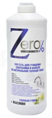 zEro - Eko gél na hygienické čistenie - prírodná modrá hlina  jazmín, 500ml