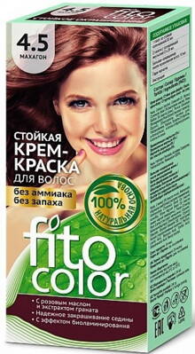 4.5 FitoColor Dlho trvajúca Krémová – Farba na vlasy Mahagónová 50/25x2/15-115ml