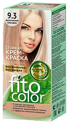 9.3 FitoColor Dlho trvajúca Krémová – Farba na vlasy perlová blond 50/25x2/15-115ml