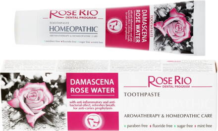 ROSERIO Homeopatická protizápalová Zubná pasta s Ružovou vodou 65ml