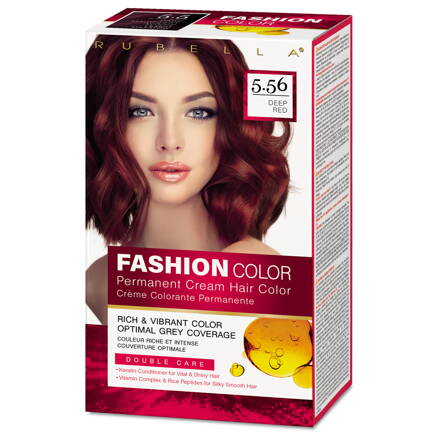 5.56 RUBELLA FASHION COLOR Dlho trvajúca Farba na vlasy TMAVOČERVENÁ 505015ml