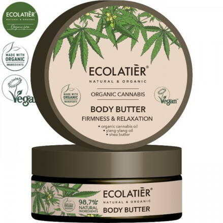 EcoLatier Organic: Konopné telové maslo spevnenie a relaxácia, 150ml