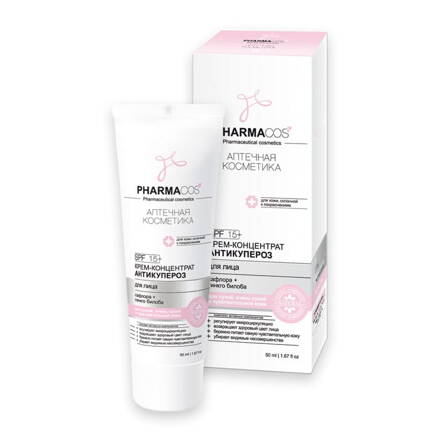 PHARMACOS - KRÉMOVÝ KONCENTRÁT ANTIKUPERÓZA SPF 15, 50 ml