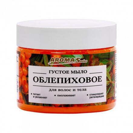 AROMASAULES - Rakytníkové husté mydlo na telo a vlasy 250 ml