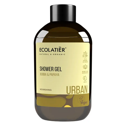 ECOLATIER URBAN - JOJOBA & PAPAYA výživný sprchový gél 600ml