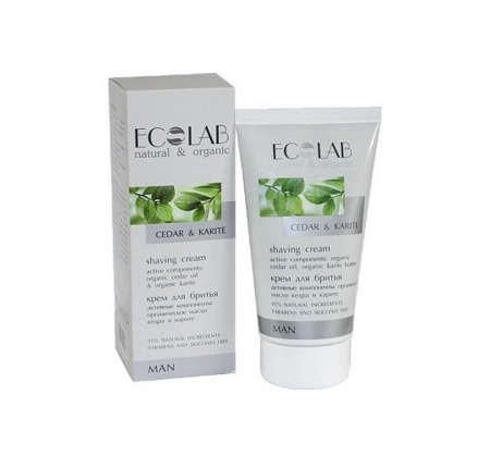 EO LAB MAN - Krém na holenie pre pánov s Organický céder a Bambucké maslo 150ml