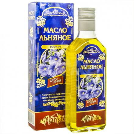 100% Ľanový olej ALTAJSKÝ Extra Virgin 250ml v BIO kvalite