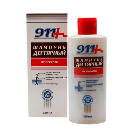 911 šampón proli lupinám a seboroickej dermatitíde s brezovým dechtom, 150 ml
