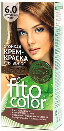 6.0 FitoColor Dlho trvajúca Krémová – Farba na vlasy Svetlohnedá 50/25x2/15-115ml