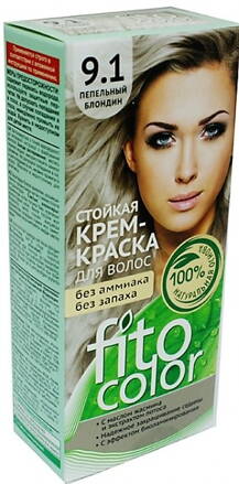 9.1 FitoColor Dlho trvajúca Krémová– Farba na vlasy popolavo veľmi svet. blond 5025x215-115ml